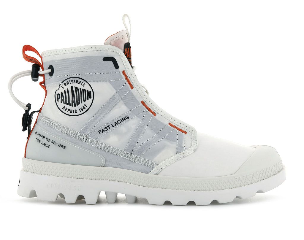 White Women Palladium Pampa Travel Lite Boots | OWERQM-417